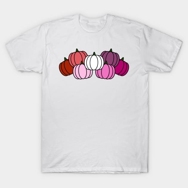 Pride Pumpkins Lesbian T-Shirt by FilthyAnimals